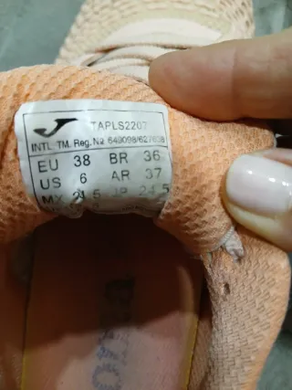 Zapatilla Joma Padel Mujer Naranja