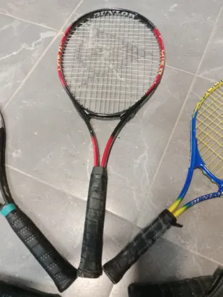 Lote 5 Raquetas Tenis + Funda Dunlop