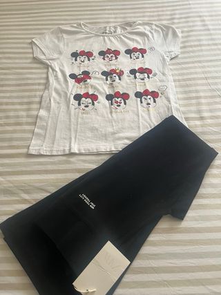 Conjunto niña 11 años: Camiseta y Leggings Minnie