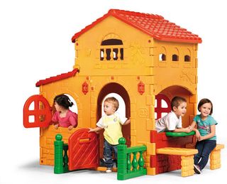 Casita de Juegos Infantil Super Villa FEBER + Moto