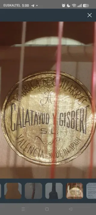 Guitarra Clásica con Estuche Calatayud y Gisbert