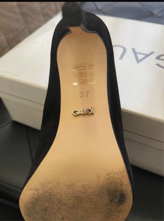 Décolleté GAUDI nere e oro
