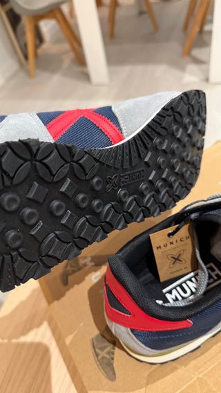 Zapatillas Munich Azul y Gris Massana 523