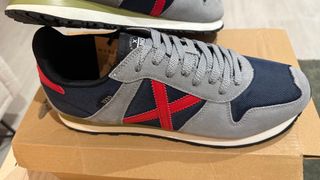 Zapatillas Munich Azul y Gris Massana 523