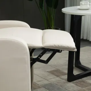 Sillón Reclinable Masaje Mando Beige