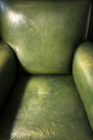 Coppia di poltrone Chester CLUB in pelle verde