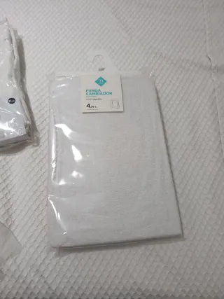 Funda cambiador 100% algodón blanca