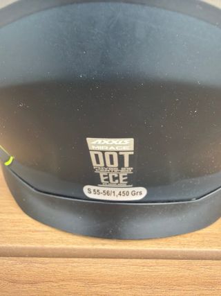 Casco Moto Talla S Negro y Amarillo