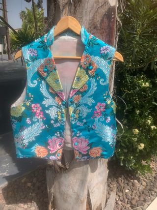 Chaleco fallero talla M bordado