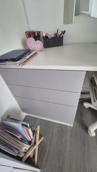 Cama alta IKEA con escritorio