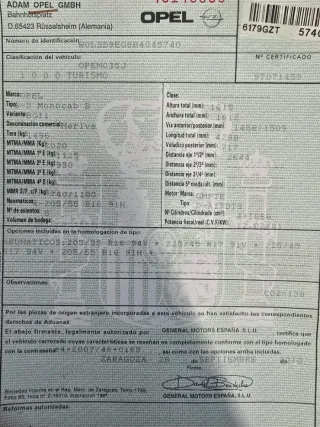 Motor Opel D A 17tds