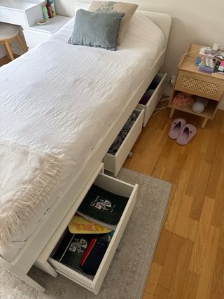 Cama IKEA SLÄKT + Colchón Pikolin 90x200