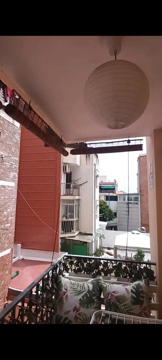 Persianas enrrolables de bambú para exterior.