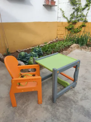 Trona convertible en mesa y silla Jane