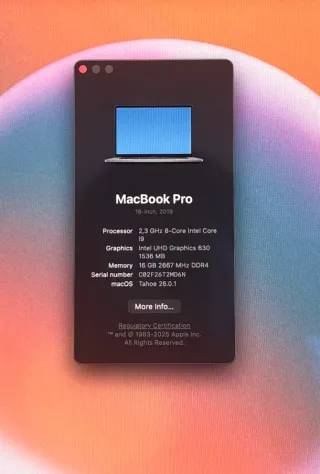 MacBook Pro 16 Plata / Gris Espacial