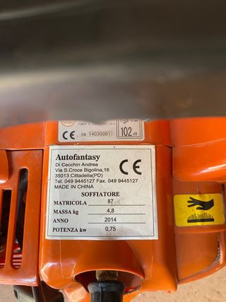 Soffiatore a scoppio arancione kasei