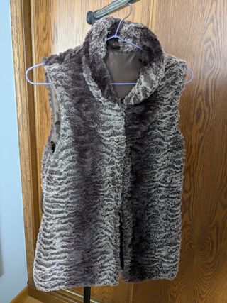 Chaleco de pelo sintético mujer talla 36