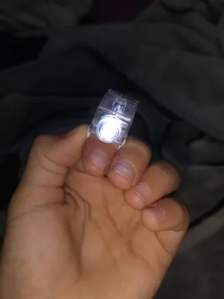 Anillos de colores con luz LED