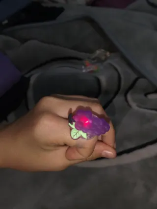 Anillos de colores con luz LED