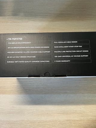 Fuente Thermalright SFX 750W 80+ Gold En Caja