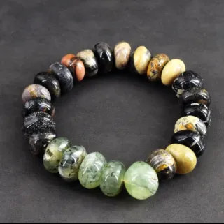 Pulseira Elástica Pedras Naturais 317 ct