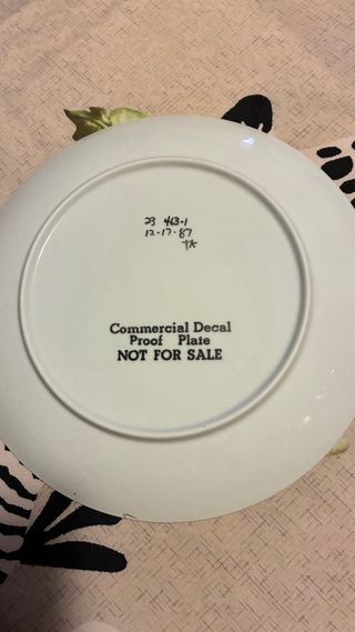 Piatto Yankees vintage – Proof Plate NOT FOR SALE