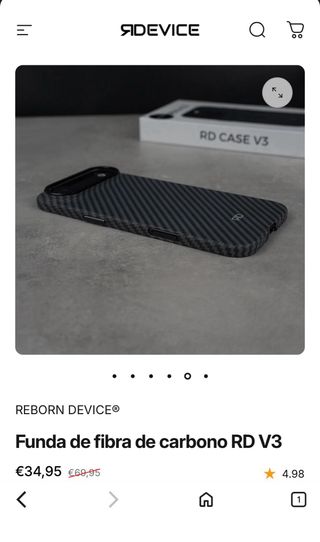 Funda iPhone RD AIR V3 Carbono