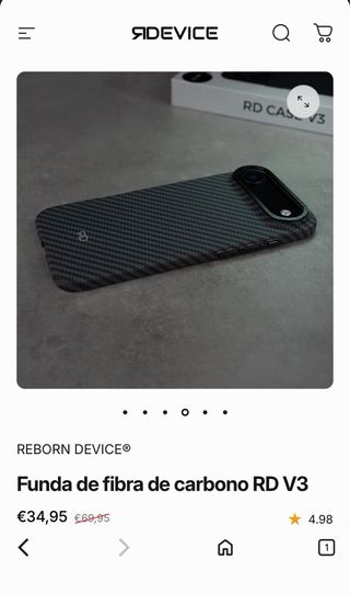 Funda iPhone RD AIR V3 Carbono