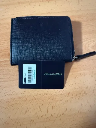 Cartera Emidio Tucci Piel Negra Tarjetero