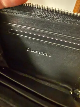 Cartera Emidio Tucci Piel Negra Tarjetero