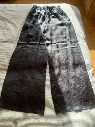 Camisa capa satinada | pantalón anchoZW Collection