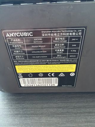 Anycubic Photon Mono 4K Impresora Resina