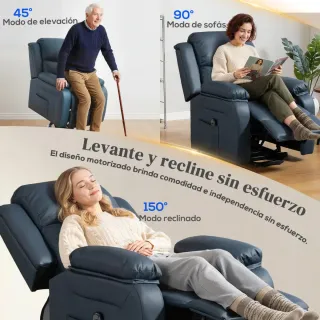 Sillón Elevador Relax Azul