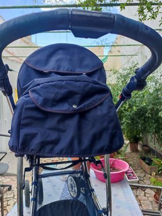 Carrito de bebé bebecar azul