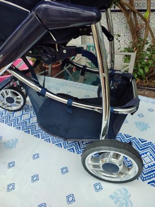 Carrito de bebé bebecar azul