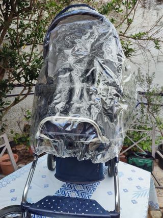 Carrito de bebé bebecar azul