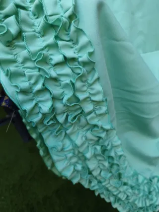 Traje de flamenca verde agua