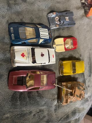 Lote Juguetes de metal Antiguos Coches y Tanque