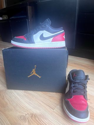 Zapatillas Nike Jordan Negras Rojas Talla 39