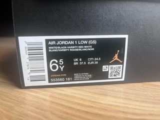 Zapatillas Nike Jordan Negras Rojas Talla 39