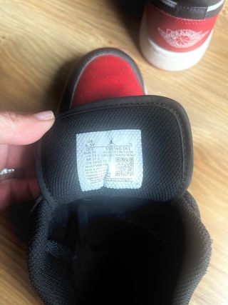 Zapatillas Nike Jordan Negras Rojas Talla 39