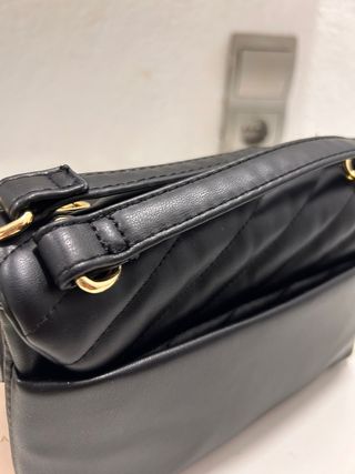 Bolso Negro Primark Cadena Dorada Nuevo