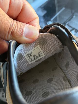 Vans de cuero negro mujer