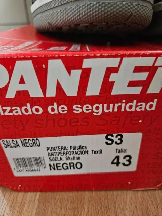 Botas de seguridad Panter Salsa Talla 43