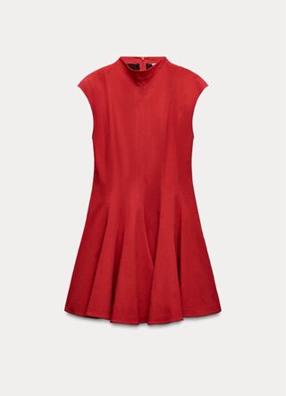 Vestido Rojo Zara Talla S