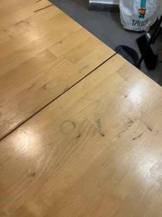 Mesa de comedor plegable de madera