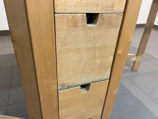 Mesa de comedor plegable de madera