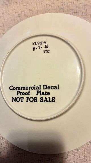 Piatto Norman Rockwell Christmas 1986 – Proof Plat