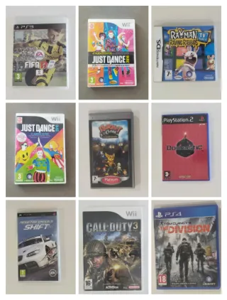 PSP//PS2//PS3//Nintendo DS//Wii// 5'95€ unidad