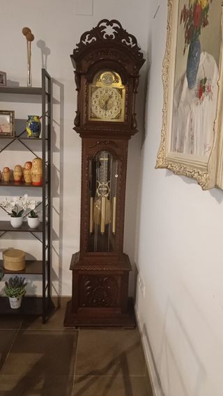 Reloj de pie madera con carrillón